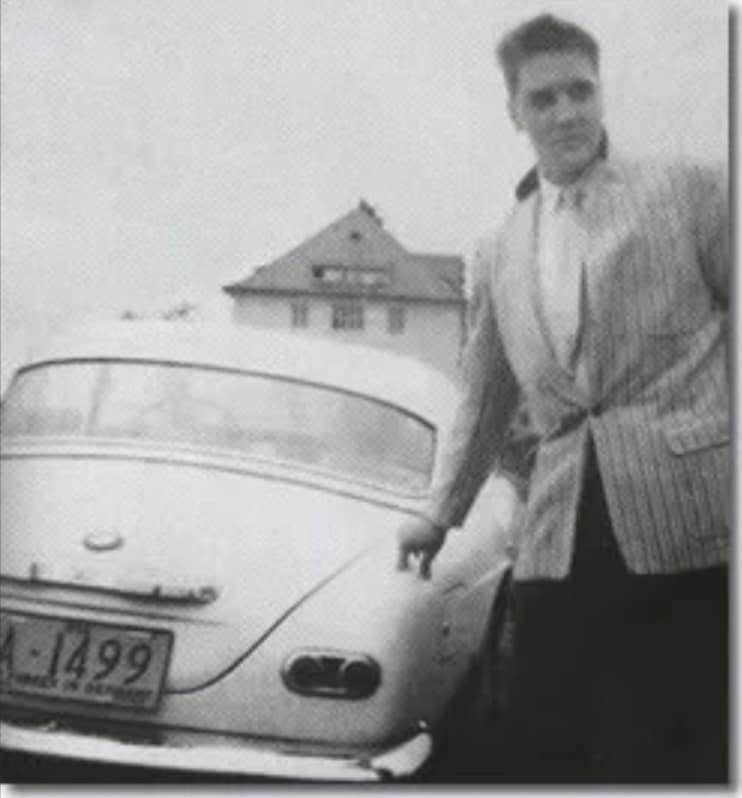 Elvis leased a BMW 507 from BMW Glockler - December 21 - 1958