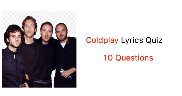 Coldplay Lyrics Quiz - 10 Questions