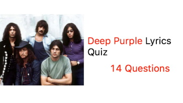 Deep Purple Lyrics Quiz - 10 Questions