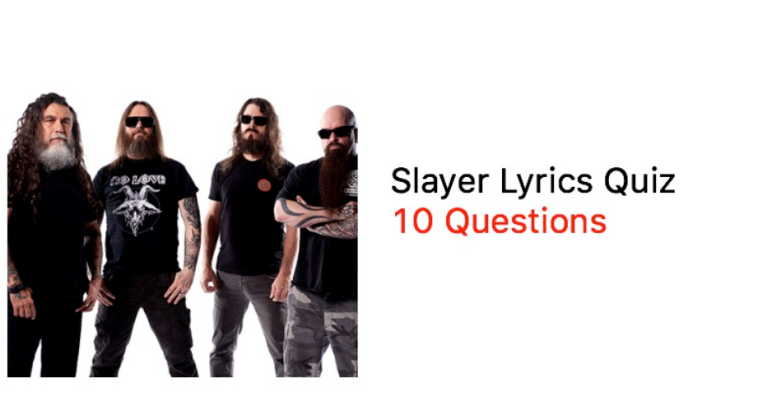 Slayer Lyrics Quiz - 10 Questions