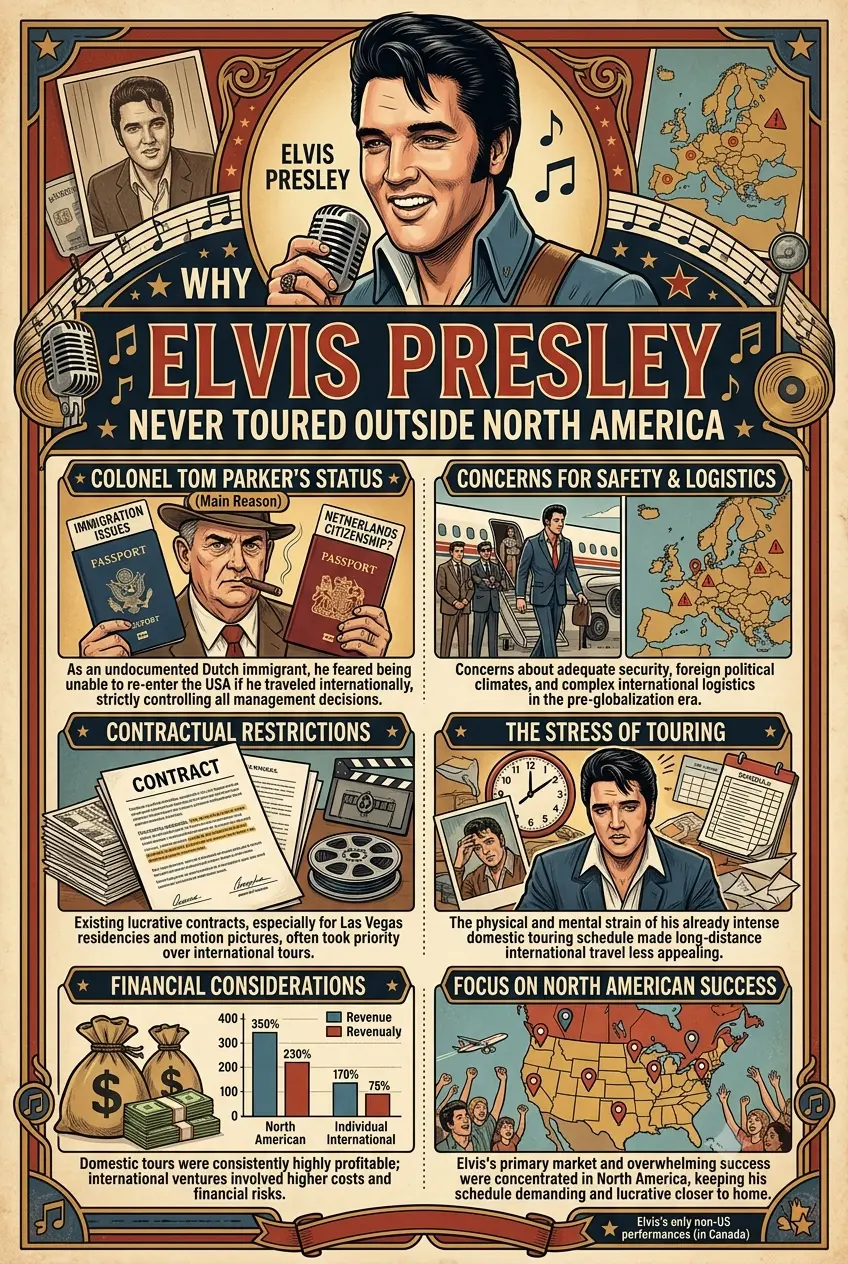 Why Elvis Presley Never Toured Outside North America